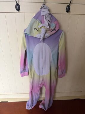 3/$6 Carter's Pastel Unicorn Hooded One-Piece